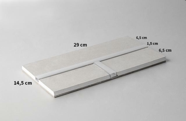 PANNELLO CARTONGESSO CON STRISCIA LED 14,5X29 T