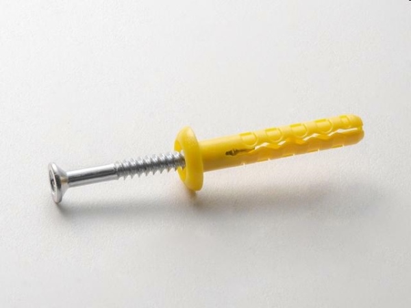 TASSELLO A PERCUSSIONE DEVIL TESTA BOMBATA GIALLO  5X25