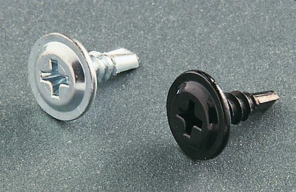 VITE AUTOPERFORANTE TEKS ZINCATA NERA TESTA PIATTA ø 4,2 x 13mm*