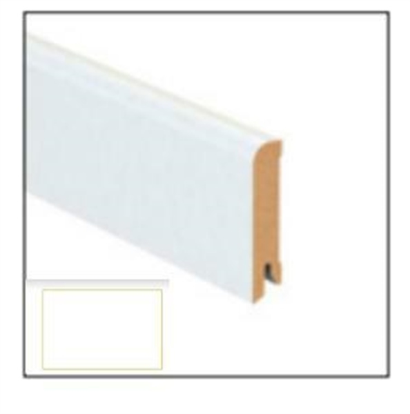 BATTISCOPA IN MDF mm 80 x 15 x 2200 mm BIANCO