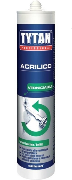 SIGILLANTE ACRILICO  BIANCO ML.300 muratura/cartonge.