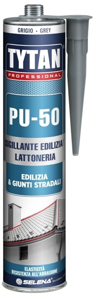 SILICONE POLIURETANICO PU50 EDILIZIA & LATTONERIA GRIGIO ML.300