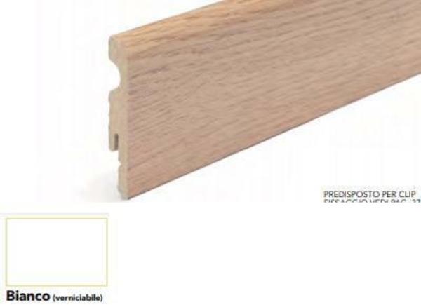 BATTISCOPA MDF 80x10x2400 BIANCO