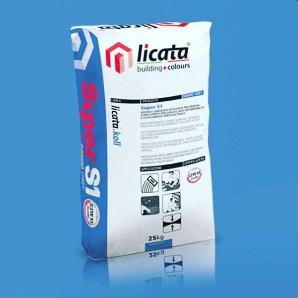 SUPER S1 C2TE GRIGIO KG.25 ( colla per pavimenti )