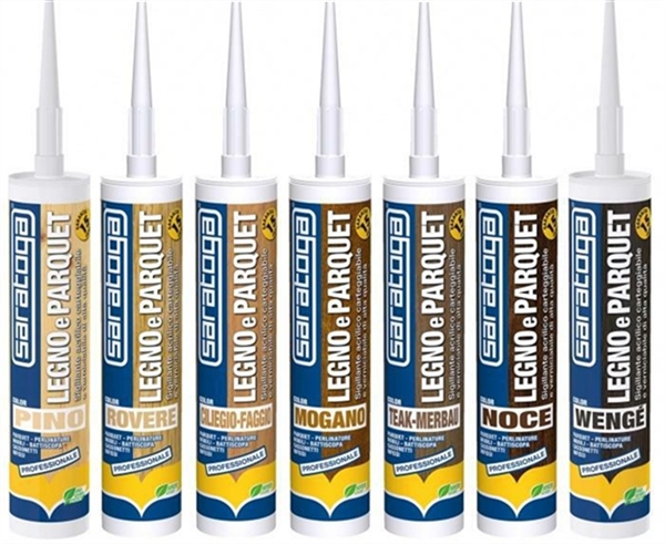 SIGILLANTE LEGNO PARQUET MOGANO ML.300 ACRILICO