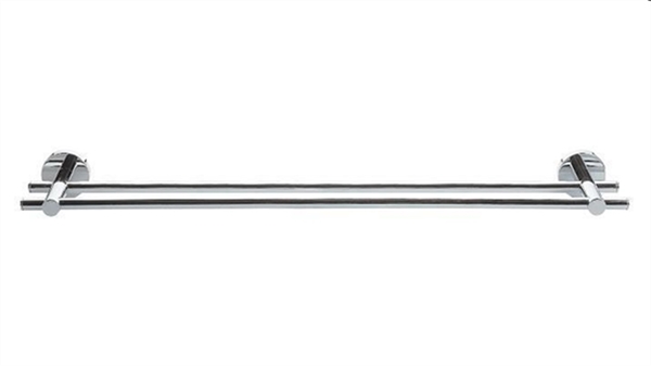 BARRA PORTA ASCIUGAMANI DOPPI ARGENTO LUNGHEZZA 50 LARGHEZZA 64