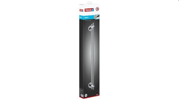 BARRA PORTA ASCIUGAMANI DOPPI ARGENTO LUNGHEZZA 50 LARGHEZZA 64