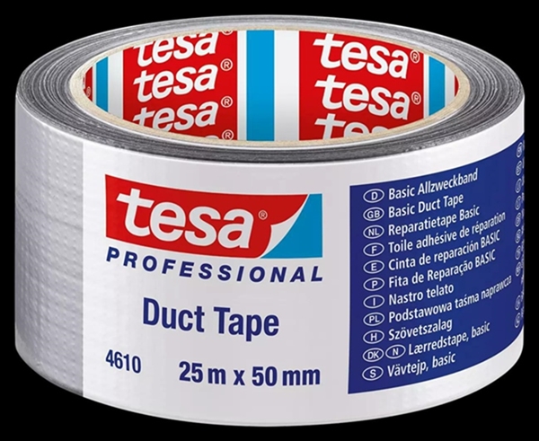 BASIC DUCT TAPE 25M X50mm ARGENTO OPACO
