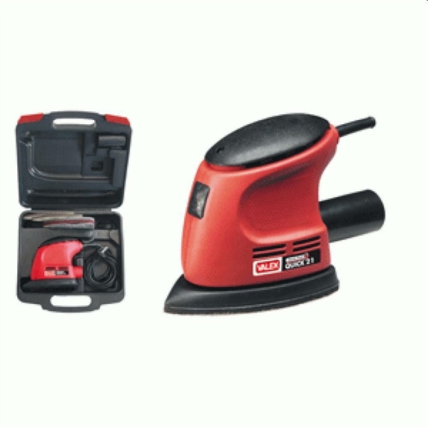 LEVIGATRICE PALMARE C/VALIGETTA QUICK 21 105W CON DISCHI E ACC.