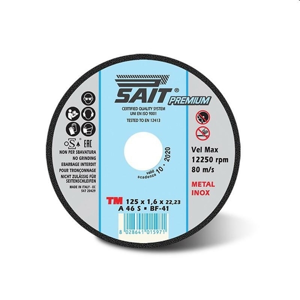 SAIT-TM 115x1,6x22,23 A46S MOLE DA TAGLIO METALLI