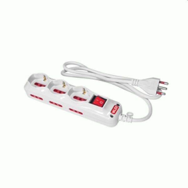 MULTIPRESA 3P UNIVERSALE 6BIPASSO BIANCA
