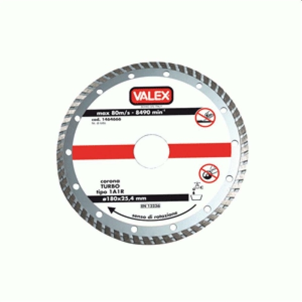 DISCO DIAMANTATO CORONA TURBO TAGLIAPIASTRELLE 180mm