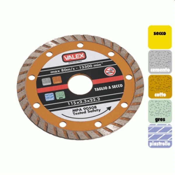 DISCO DIAMANTATO TURBO ARANCIO 230 mm