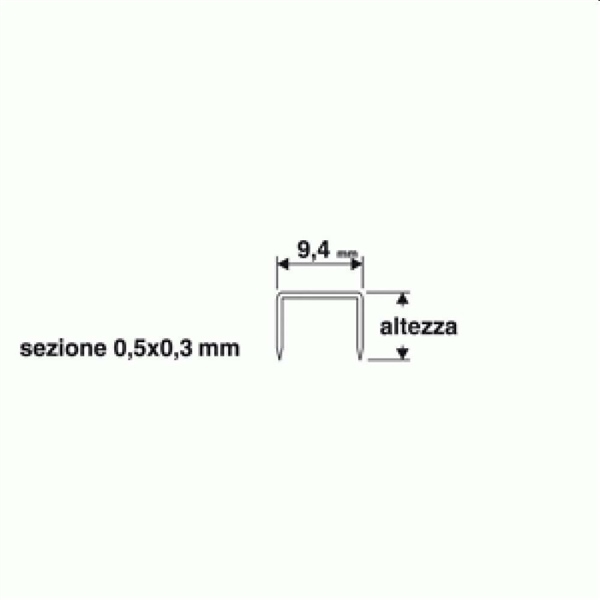 PUNTI X PUNTATRICE MANUALE 5MM 1000PZ