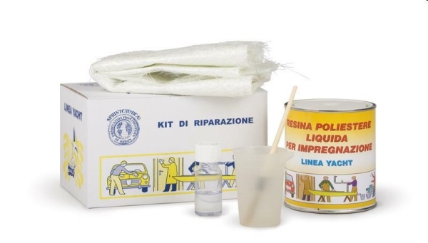 FIBRORESINA KIT RIPARAZIONE  ML.750 X CARROZERIA/NAUTICA