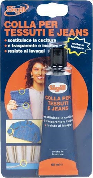 COLLA PER TESSUTI E JEANS ML.60