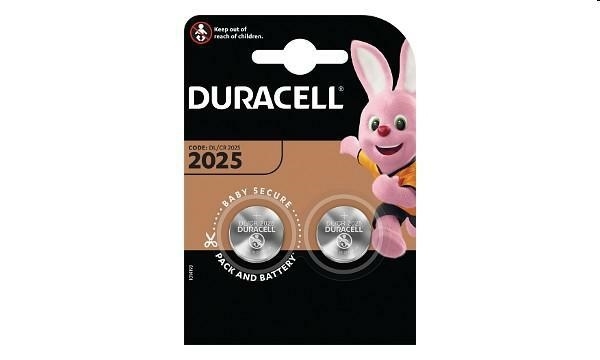 PILE DURACEL A BOTTONE 2025 BL.2 batterie
