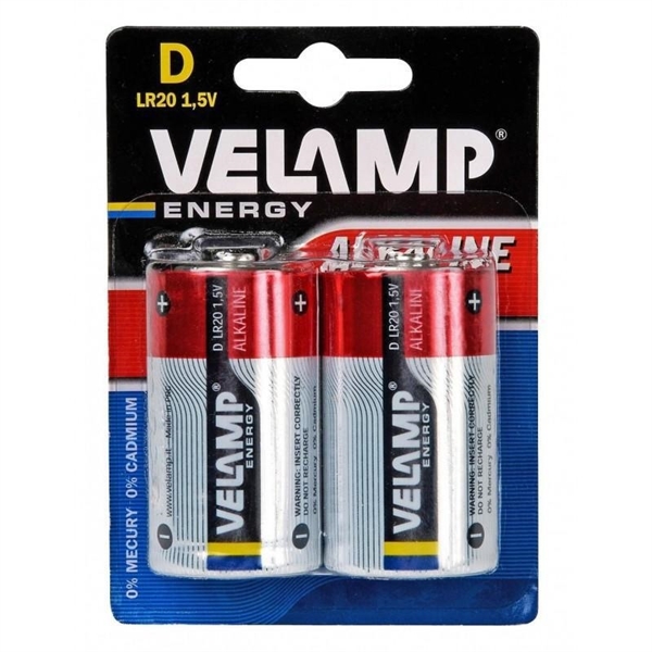 BATTERIA 1/2 TORCIA VELAMP ALKALINA 1,5V