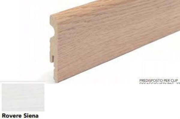 BATTISCOPA MDF 80X10X2400 ROVERE SIENA