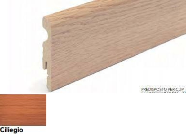BATTISCOPA MDF 80x10x2400 CILIEGIO