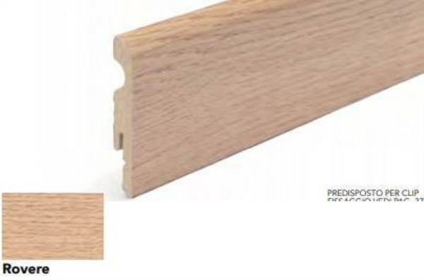 BATTISCOPA MDF 80x10x2400 ROVERE