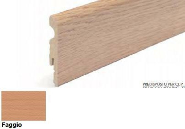 BATTISCOPA MDF 80x10x2400 FAGGIO