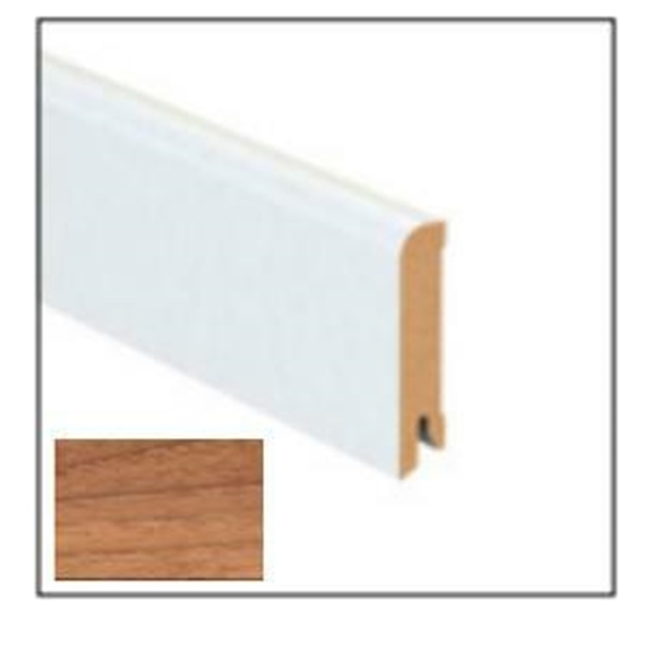BATTISCOPA IN MDF mm 80 x 15 x 2200mm NOCE CHIARO