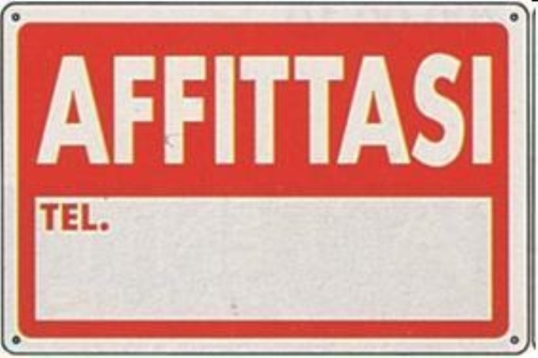 CARTELLO AFFITTASI  CM.20X30