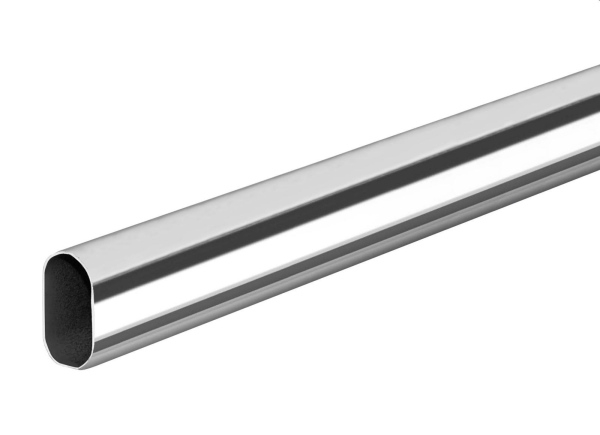 TUBO OVALE CROMATO 30X15 MT.3 PER ARMADIO