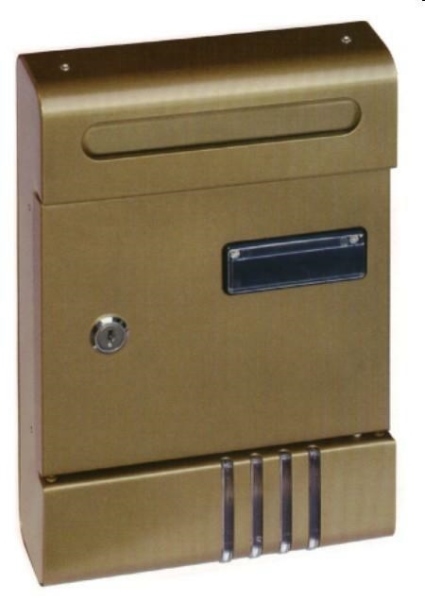 CASSETTE LETTERE POSTA ITALIA BRONZO
