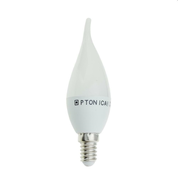 LAMPADINA A LED 6W E14 CANDELA A FIAMMA 6000K