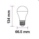 LAMPADINA LED BULB 17W E27 A65 4500K