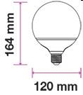 LAMPADINA LED GLOBO 17W E27 G120 4000K by samsung