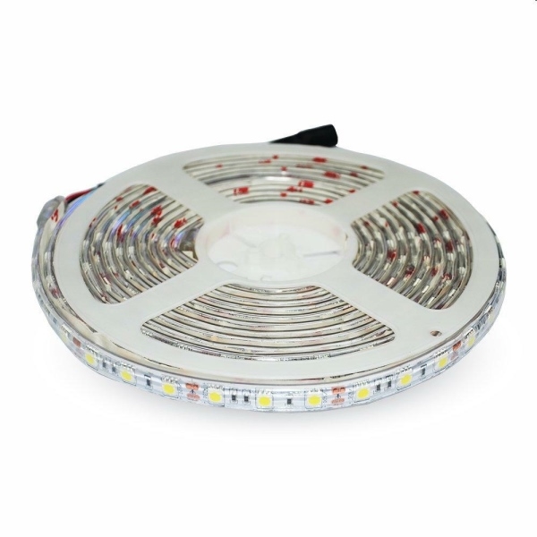 STRIP LED SMD5050 30 LED 6400K IP65 5MT STRISCIA LED