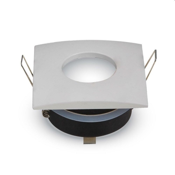 PORTAFARETTO LED GU10 INCASSO QUADRATO BIANCO MATT IP54