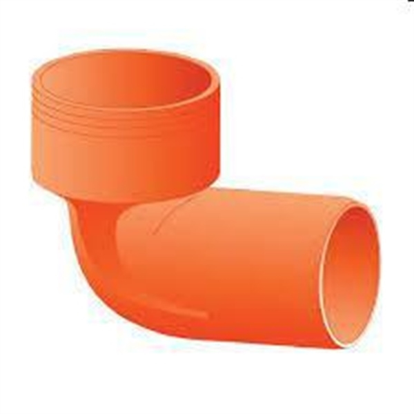 CURVA WC BASSA PVC ARANCIO
