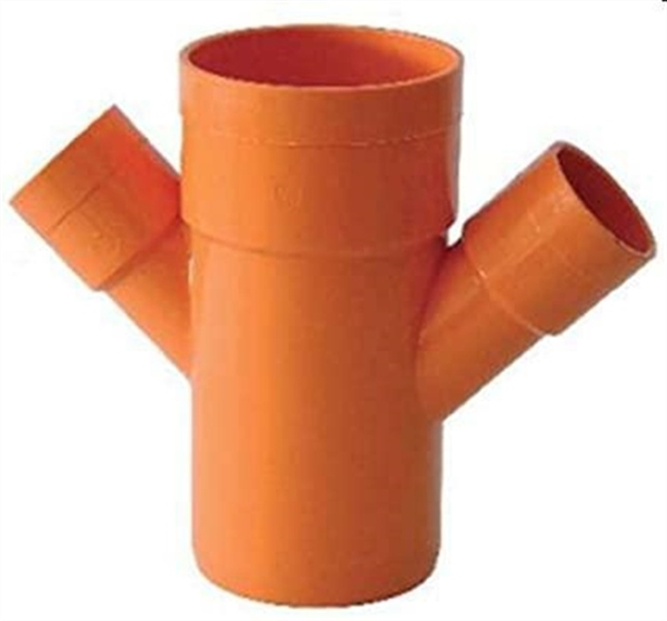 DERIVAZIONE DOPPIA RIDOTTA 100x40 sx/dx 45 ARANCIO