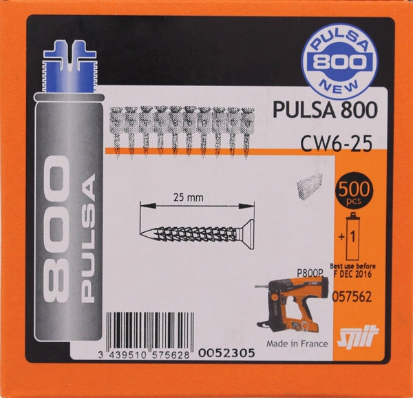 CHIODO SPIT CW6 25 500PZ 1GAS P800