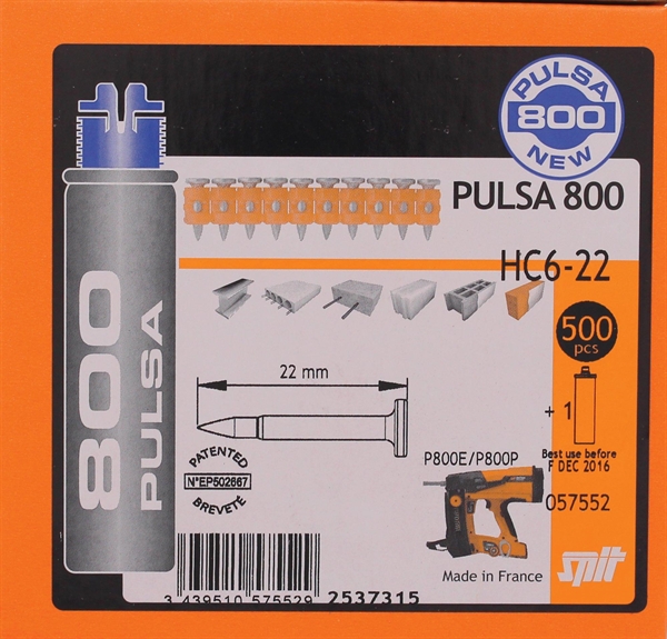 CHIODO SPIT HC6 15 500PZ 1GAS P800