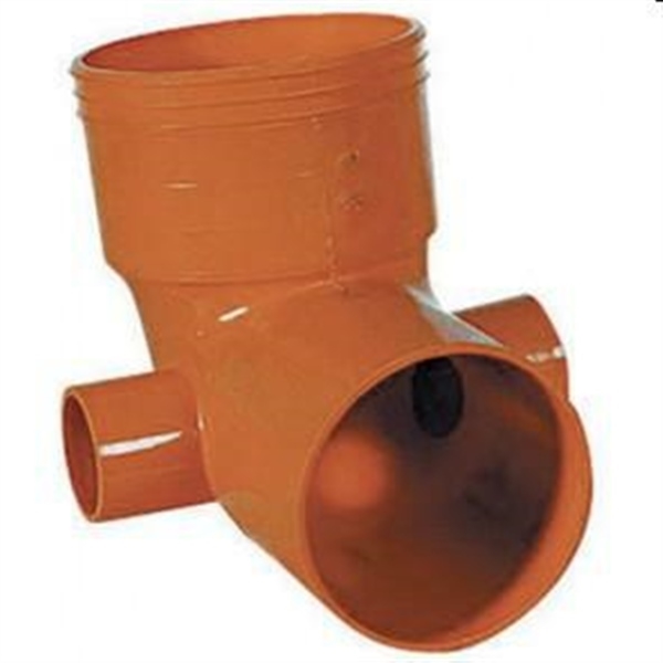 CURVA WC BASSA 2 ATTACCHI DA 40 PVC ARANCIO