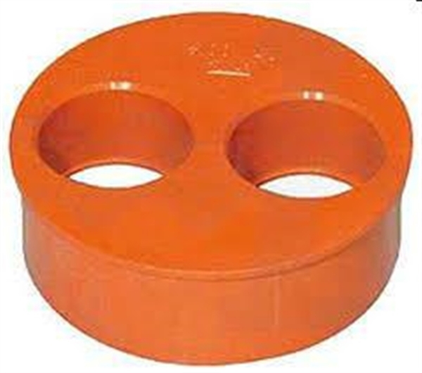 RIDUZIONE TAPPO 100*40*40 PVC ARANCIO
