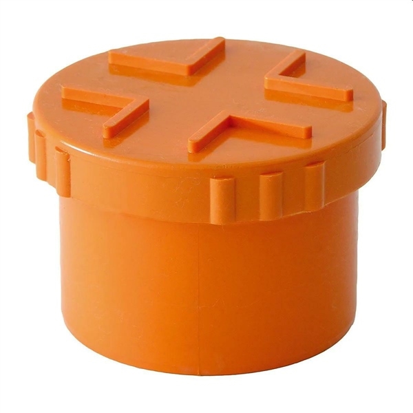 TAPPO A VITE CON GUARNIZIONE DA 80 PVC ARANCIO