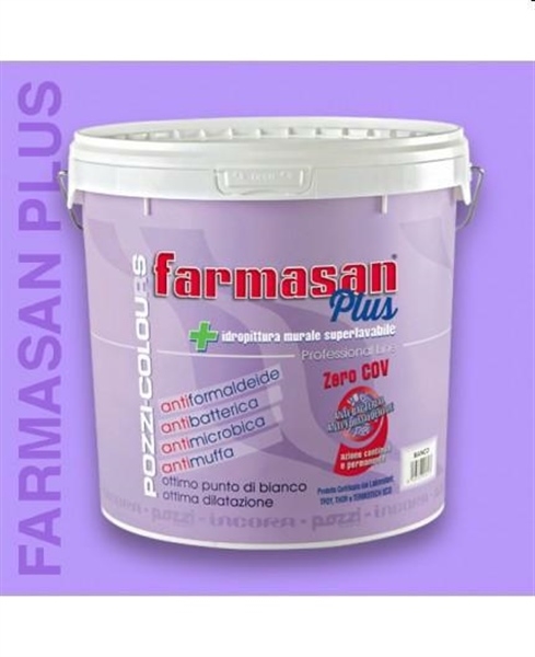 FARMASAN PLUS BIANCO LT.14 LAVABILE ANTIBATTERICO ANTIMUFFA