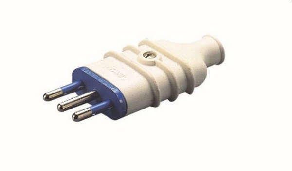SPINA 2P+T 16A BIANCO PVC CALPESTABILE