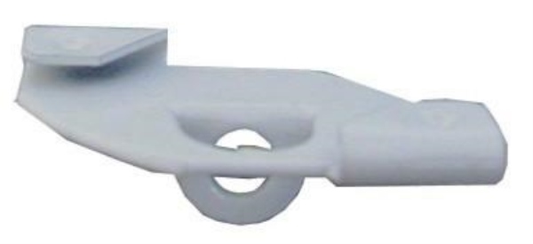 CLIP ORIZZONTALE + FORO X STRUTTURA T24 BIANCO