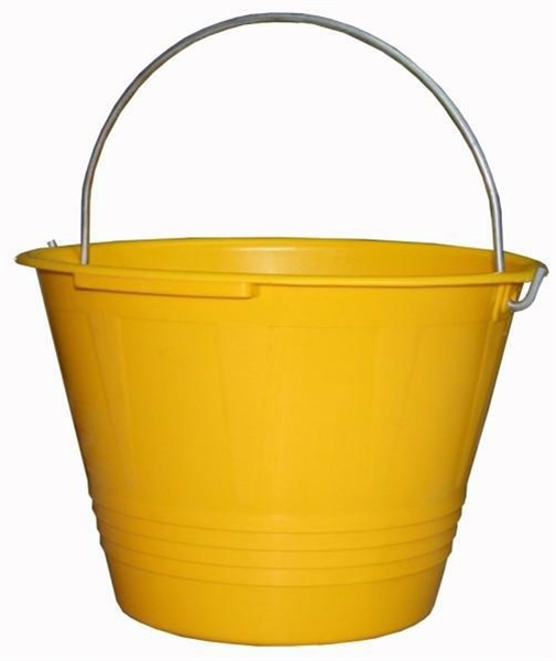 SECCHIO MURATORE EXTRA D.36 IN PLASTICA GIALLO
