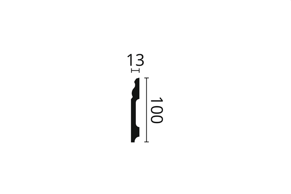 BATTISCOPA IN POLIMERO FB2 100X13 ML.2 WALLSTYL