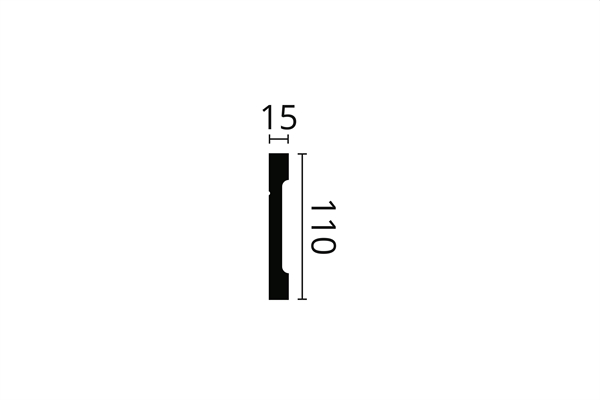 BATTISCOPA IN POLIMERO FD2 110X15 ML.2 WALLSTYL