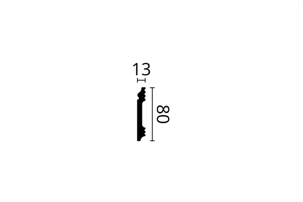 BATTISCOPA IN POLIMERO FL1 80X12 ML.2  WALLSTYL