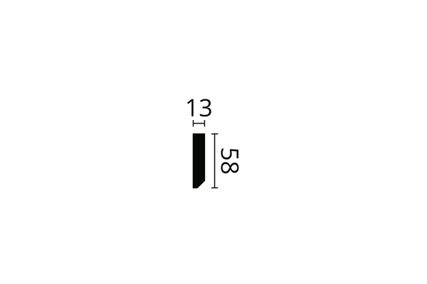 BATTISCOPA IN POLIMERO FT2 58X13 ML.2   WALLSTYLL